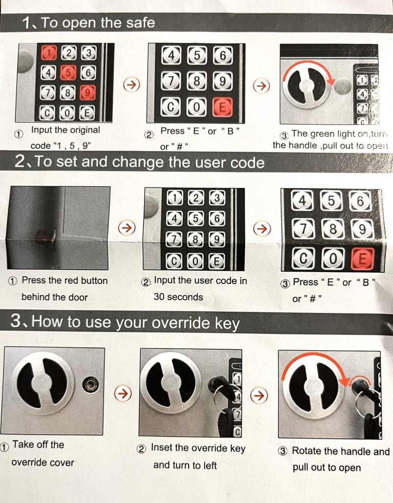 lock box instructions